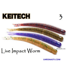 Съедобный силикон Keitech Live Impact Worm 3